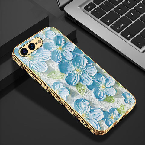 iPhone 8 Plus / 7 Plus Cover - Floral Series - Premium Electroplated Shutterproof Case Soft Silicon Borders Case