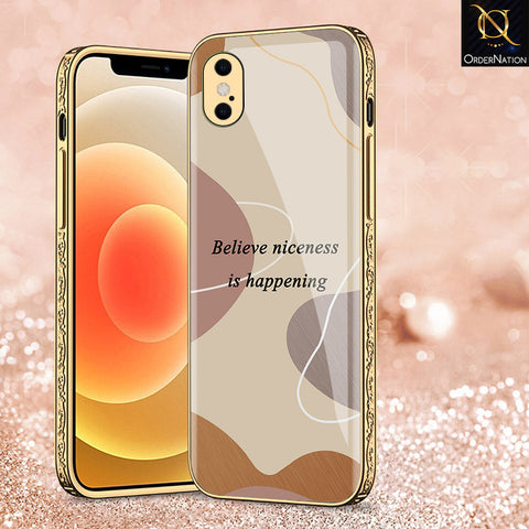 iPhone XS Max Cover - Happy Series - Premium Electroplated Shutterproof Case Soft Silicon Borders Case