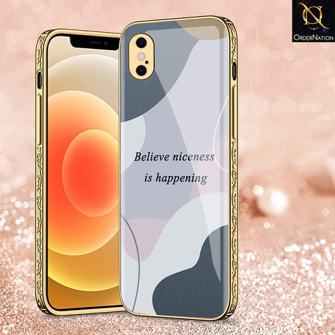 iPhone XS Max Cover - Happy Series - Premium Electroplated Shutterproof Case Soft Silicon Borders Case