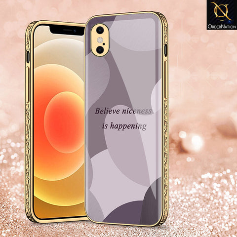 iPhone XS Max Cover - Happy Series - Premium Electroplated Shutterproof Case Soft Silicon Borders Case