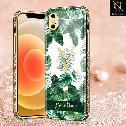 iPhone XS Max Cover - Personalized Alphabet Series - Premium Electroplated Shutterproof Case Soft Silicon Borders Case