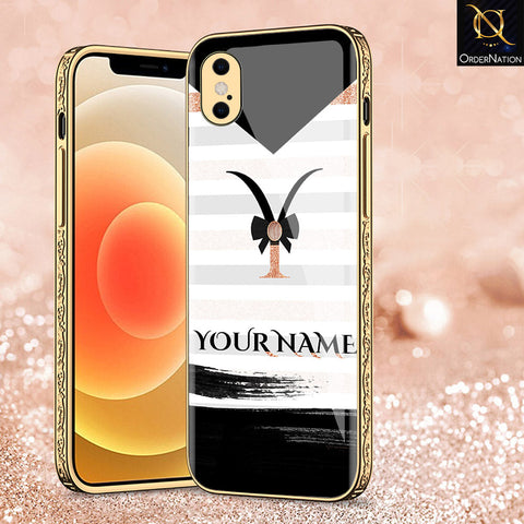 iPhone XS / X Cover - Personalized Alphabet Series - Premium Electroplated Shutterproof Case Soft Silicon Borders Case