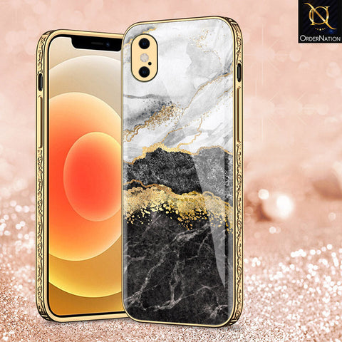 iPhone XS Max Cover - Colorful Marble Series - Premium Electroplated Shutterproof Case Soft Silicon Borders Case