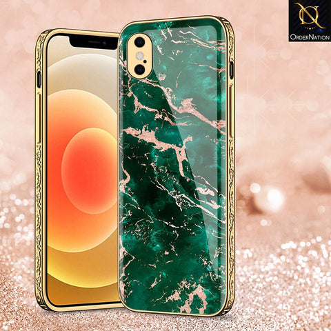 iPhone XS / X Cover - Colorful Marble Series - Premium Electroplated Shutterproof Case Soft Silicon Borders Case