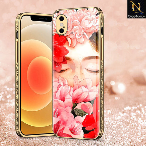 iPhone XS / X Cover - Floral Series - Premium Electroplated Shutterproof Case Soft Silicon Borders Case