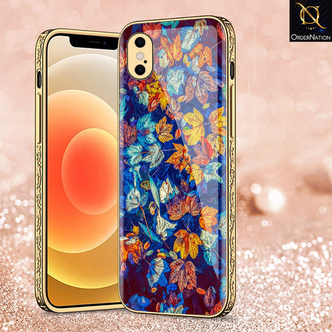 iPhone XS / X Cover - Floral Series 2 - Premium Electroplated Shutterproof Case Soft Silicon Borders Case