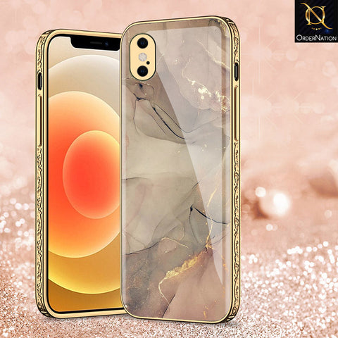 iPhone XS / X Cover - Mystic Marble Series - Premium Electroplated Shutterproof Case Soft Silicon Borders Case