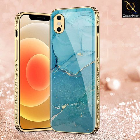 iPhone XS / X Cover - Mystic Marble Series - Premium Electroplated Shutterproof Case Soft Silicon Borders Case