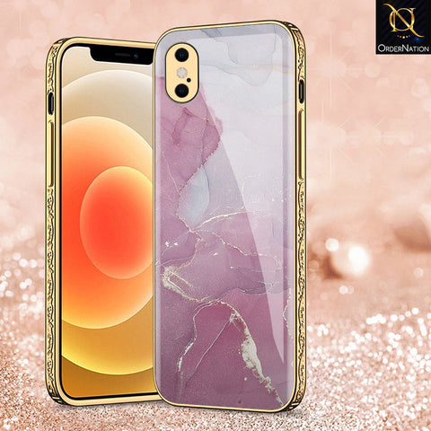 iPhone XS / X Cover - Mystic Marble Series - Premium Electroplated Shutterproof Case Soft Silicon Borders Case