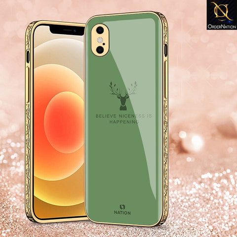 iPhone XS Max Cover - Nice Series - Premium Electroplated Shutterproof Case Soft Silicon Borders Case