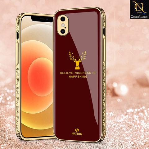 iPhone XS Max Cover - Nice Series - Premium Electroplated Shutterproof Case Soft Silicon Borders Case