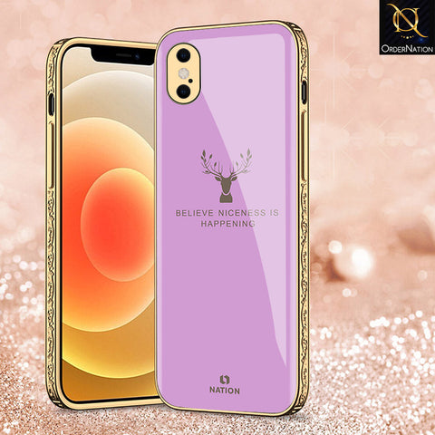 iPhone XS / X Cover - Nice Series - Premium Electroplated Shutterproof Case Soft Silicon Borders Case