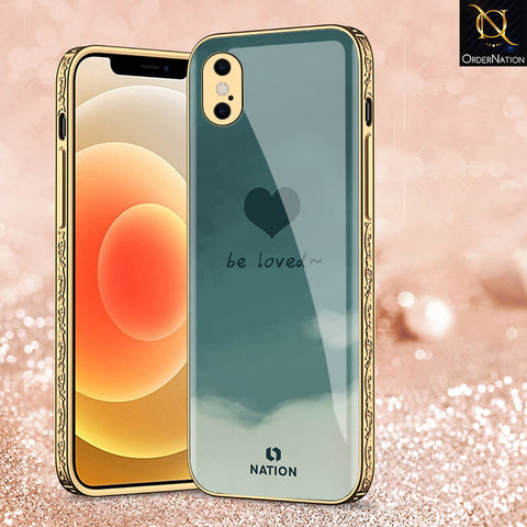 iPhone XS Max Cover - Onation Heart Series - Premium Electroplated Shutterproof Case Soft Silicon Borders Case