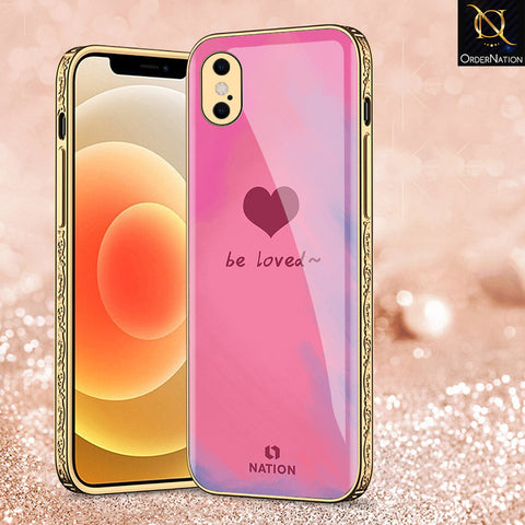 iPhone XS Max Cover - Onation Heart Series - Premium Electroplated Shutterproof Case Soft Silicon Borders Case