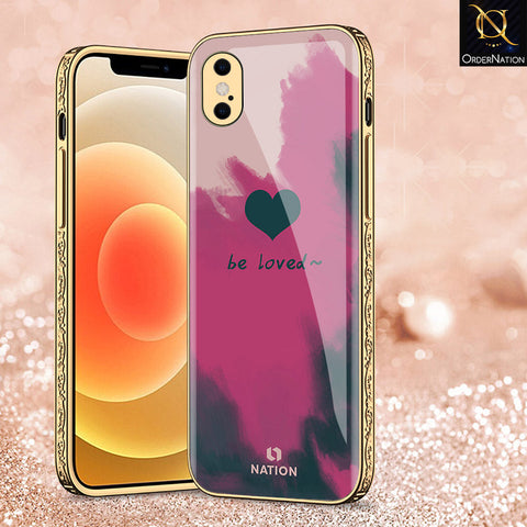 iPhone XS Max Cover - Onation Heart Series - Premium Electroplated Shutterproof Case Soft Silicon Borders Case