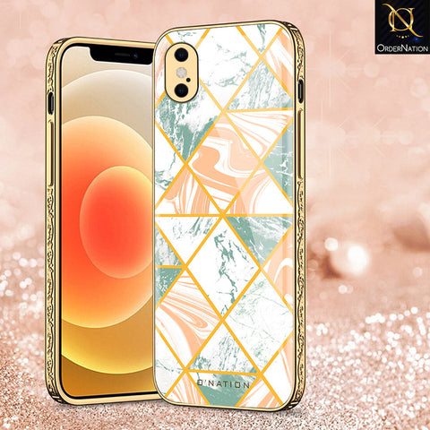 iPhone XS Max Cover - O'Nation Shades of Marble Series - Premium Electroplated Shutterproof Case Soft Silicon Borders Case