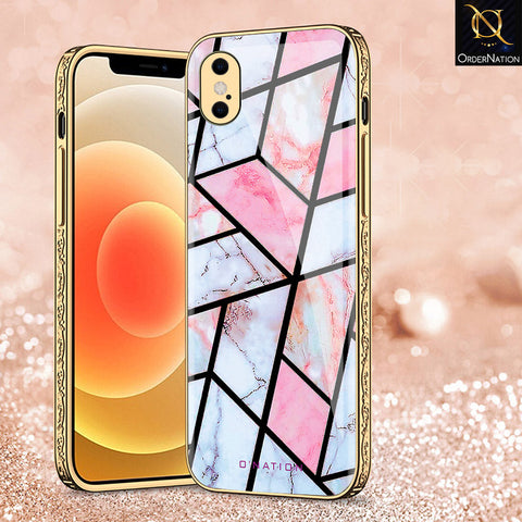 iPhone XS Max Cover - O'Nation Shades of Marble Series - Premium Electroplated Shutterproof Case Soft Silicon Borders Case