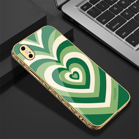 iPhone XS Max Cover - O'Nation Heartbeat Series - Premium Electroplated Shutterproof Case Soft Silicon Borders Case