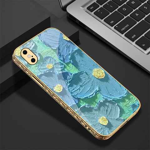 iPhone XS / X Cover - Floral Series - Premium Electroplated Shutterproof Case Soft Silicon Borders Case