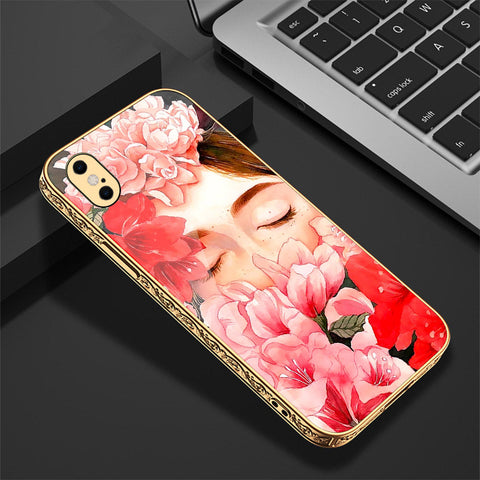 iPhone XS / X Cover - Floral Series - Premium Electroplated Shutterproof Case Soft Silicon Borders Case