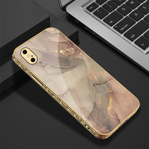 iPhone XS / X Cover - Mystic Marble Series - Premium Electroplated Shutterproof Case Soft Silicon Borders Case