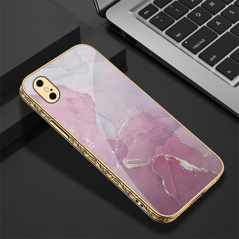 iPhone XS / X Cover - Mystic Marble Series - Premium Electroplated Shutterproof Case Soft Silicon Borders Case