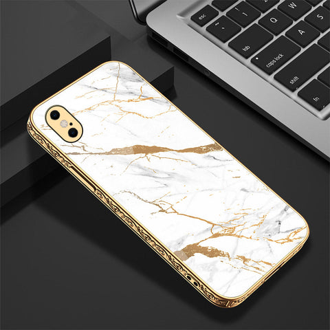 iPhone XS / X Cover - Mystic Marble Series - Premium Electroplated Shutterproof Case Soft Silicon Borders Case