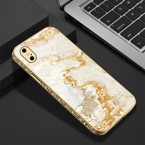 iPhone XS / X Cover - Mystic Marble Series - Premium Electroplated Shutterproof Case Soft Silicon Borders Case