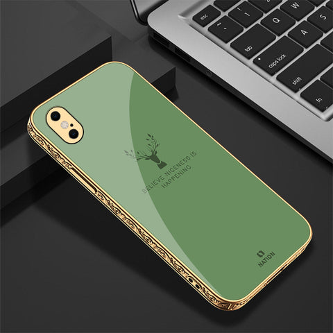 iPhone XS Max Cover - Nice Series - Premium Electroplated Shutterproof Case Soft Silicon Borders Case