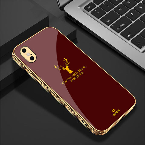 iPhone XS Max Cover - Nice Series - Premium Electroplated Shutterproof Case Soft Silicon Borders Case