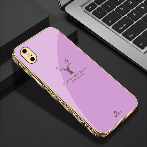 iPhone XS Max Cover - Nice Series - Premium Electroplated Shutterproof Case Soft Silicon Borders Case