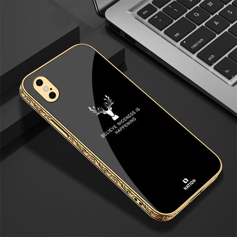 iPhone XS Max Cover - Nice Series - Premium Electroplated Shutterproof Case Soft Silicon Borders Case