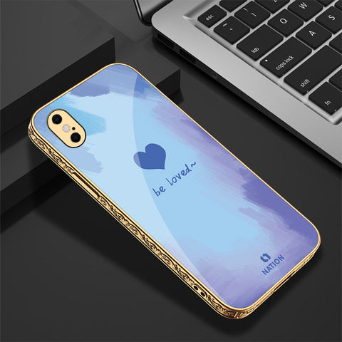 iPhone XS Max Cover - Onation Heart Series - Premium Electroplated Shutterproof Case Soft Silicon Borders Case