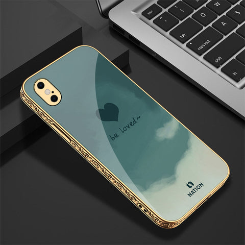 iPhone XS Max Cover - Onation Heart Series - Premium Electroplated Shutterproof Case Soft Silicon Borders Case