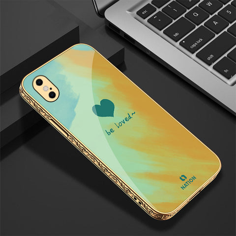 iPhone XS Max Cover - Onation Heart Series - Premium Electroplated Shutterproof Case Soft Silicon Borders Case