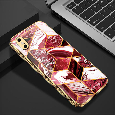 iPhone XS Max Cover - O'Nation Shades of Marble Series - Premium Electroplated Shutterproof Case Soft Silicon Borders Case