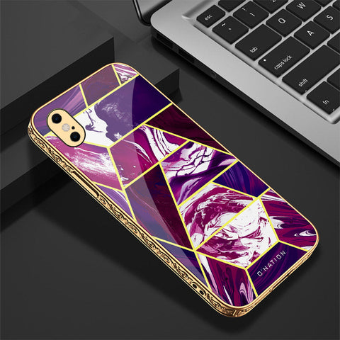 iPhone XS Max Cover - O'Nation Shades of Marble Series - Premium Electroplated Shutterproof Case Soft Silicon Borders Case