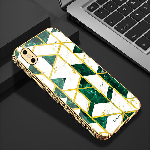 iPhone XS / X Cover - O'Nation Shades of Marble Series - Premium Electroplated Shutterproof Case Soft Silicon Borders Case