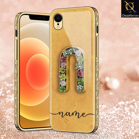 iPhone XR Cover - Personalized Alphabet Series - Premium Electroplated Shutterproof Case Soft Silicon Borders Case