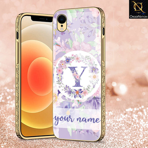 iPhone XR Cover - Personalized Alphabet Series - Premium Electroplated Shutterproof Case Soft Silicon Borders Case