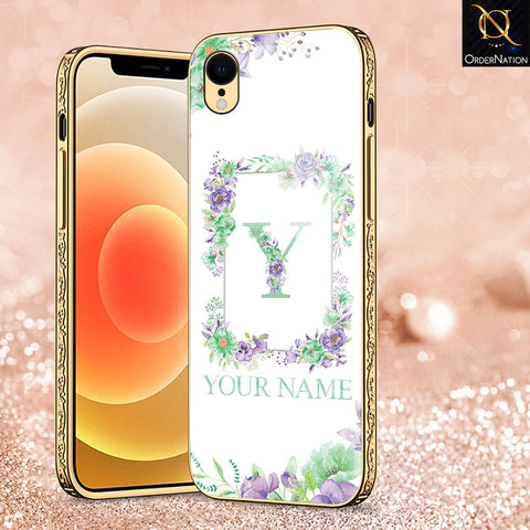 iPhone XR Cover - Personalized Alphabet Series - Premium Electroplated Shutterproof Case Soft Silicon Borders Case