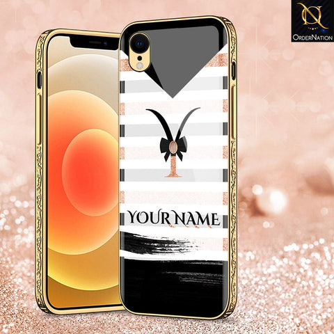 iPhone XR Cover - Personalized Alphabet Series - Premium Electroplated Shutterproof Case Soft Silicon Borders Case