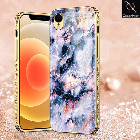 iPhone XR Cover - Colorful Marble Series - Premium Electroplated Shutterproof Case Soft Silicon Borders Case