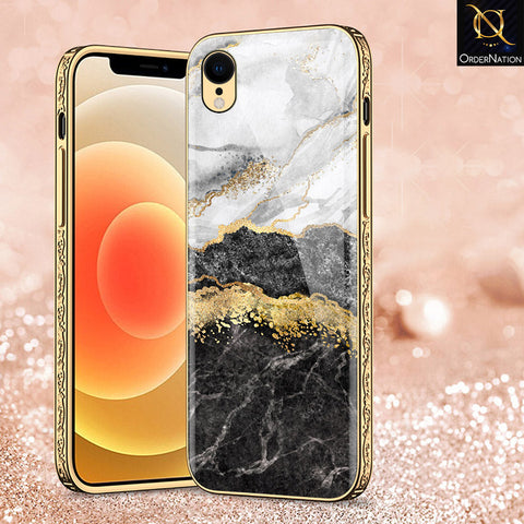 iPhone XR Cover - Colorful Marble Series - Premium Electroplated Shutterproof Case Soft Silicon Borders Case