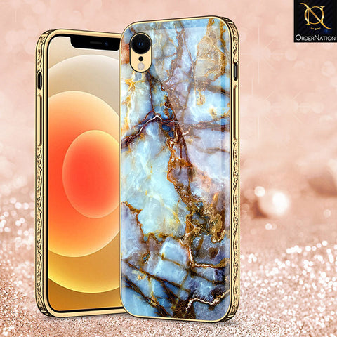 iPhone XR Cover - Colorful Marble Series - Premium Electroplated Shutterproof Case Soft Silicon Borders Case