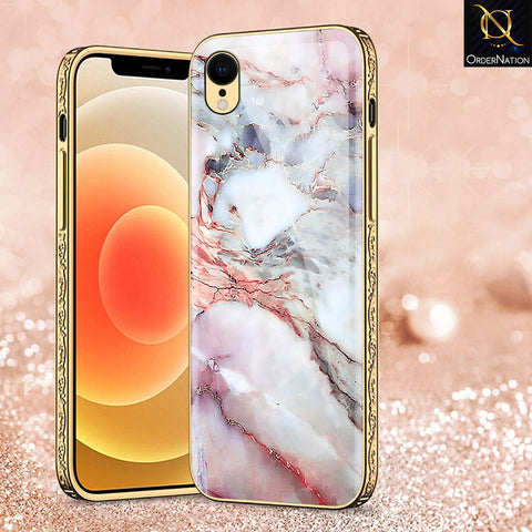 iPhone XR Cover - Colorful Marble Series - Premium Electroplated Shutterproof Case Soft Silicon Borders Case