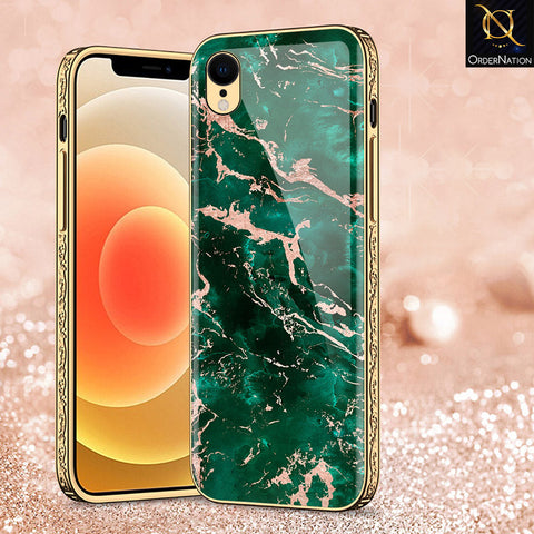 iPhone XR Cover - Colorful Marble Series - Premium Electroplated Shutterproof Case Soft Silicon Borders Case