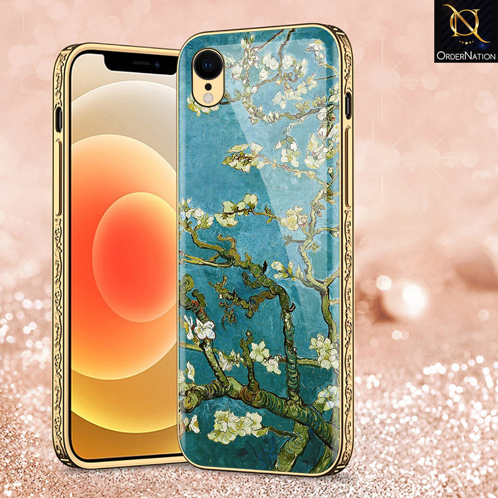 iPhone XR Cover - Floral Series 2 - Premium Electroplated Shutterproof Case Soft Silicon Borders Case