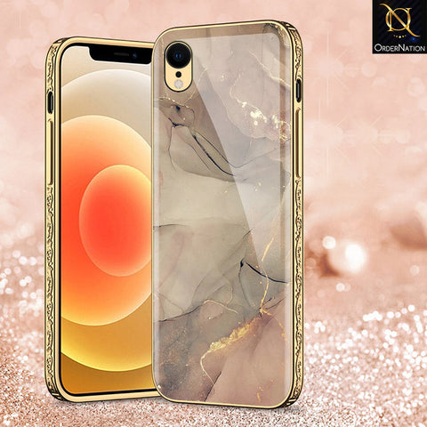 iPhone XR Cover - Mystic Marble Series - Premium Electroplated Shutterproof Case Soft Silicon Borders Case