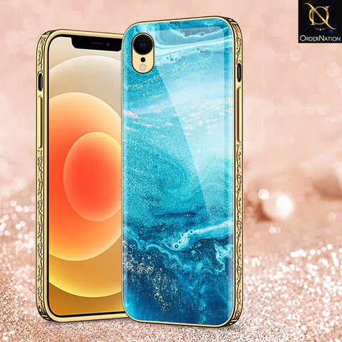 iPhone XR Cover - Mystic Marble Series - Premium Electroplated Shutterproof Case Soft Silicon Borders Case